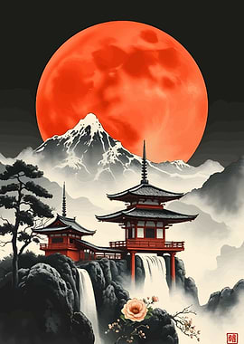 Red moon Japanese