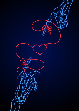 Red String of Fate Neon