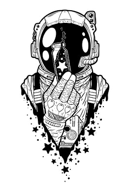 Astronaut Holding Jar of Stars