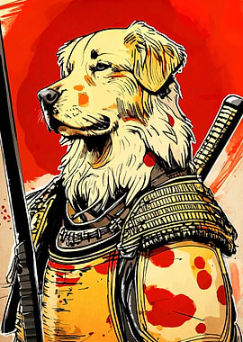 Samurai Dog Warrior