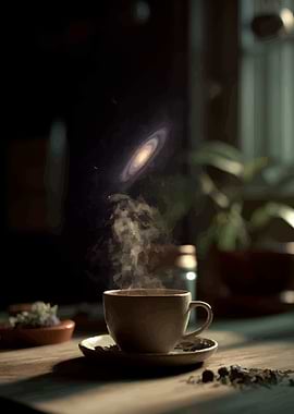 Coffee Cup with Galaxy