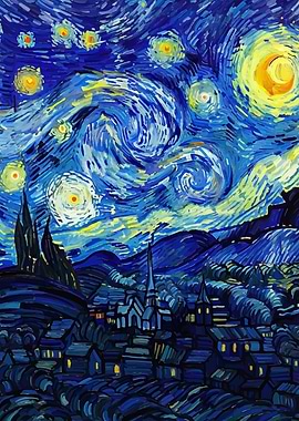 Starry Night Painting