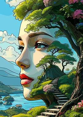 Nature Woman Portrait