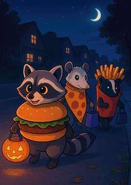 Street Cats Go Trick or Treating