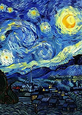 Starry Night Painting by Vincent van Gogh