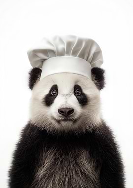 Panda Chef Portrait