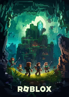 Roblox Adventure in a Lush Cave