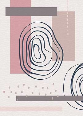 Abstract Muted Shapes Two