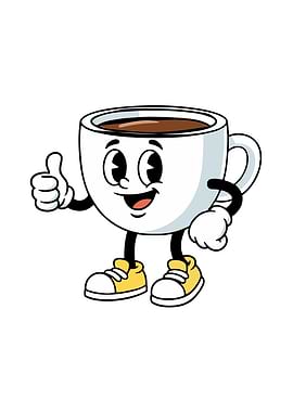 Cartoon Coffee Cup Funny