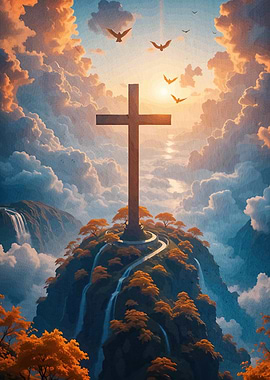 Cross Mountain Peak Waterfalls