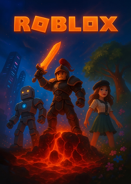 Roblox characters adventure digital art
