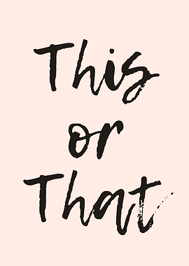 This or That Text Art