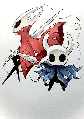 Hollow Knight Watercolor Illustration