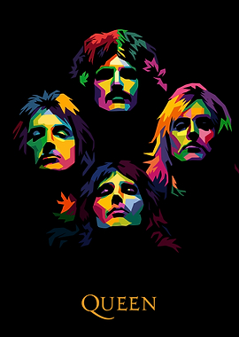 Queen Band Pop Art Portrait