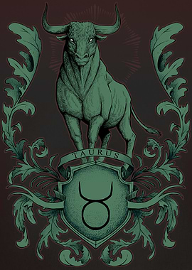 Taurus Zodiac Sign Illustration