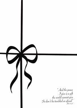 Gift of Peace Black and White John 14:27