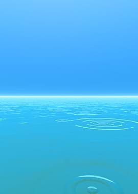 Calm Blue Ocean with Ripples