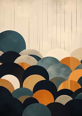 Abstract Circles Landscape