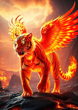 Fiery Winged Tiger