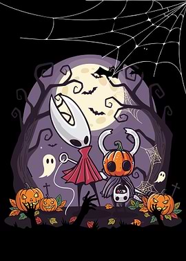 Hollow Knight Halloween Illustration