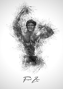 Frank Zane Bodybuilding Sketch Art