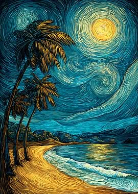 Starry Night Beach