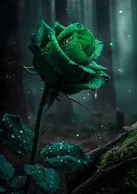 Emerald Rose in Enchanted Forest
