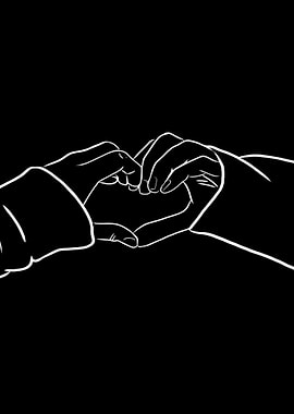 Hands forming a heart shape