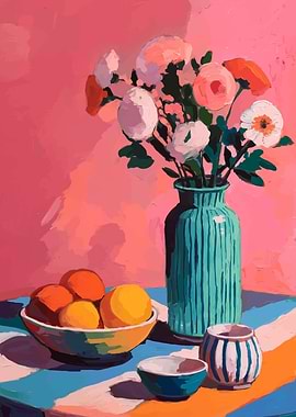 Still Life with Flowers and Fruit