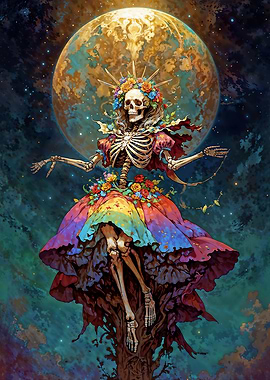 Rainbow Santa Muerte