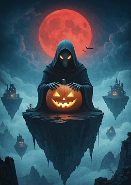 Halloween Grim Reaper Pumpkin