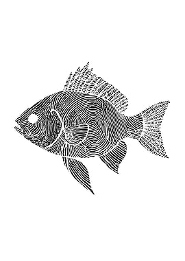 Fishing Fish Artwork