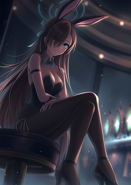 Anime Girl in Bunny Suit