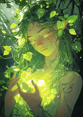 Forest Nymph Glowing Orb