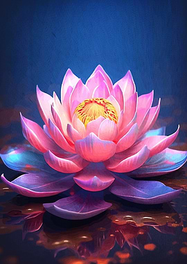 Lotus Flower Landscape