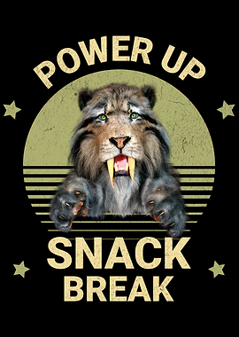 Power Up Snack Break Saber-Toothed Tiger