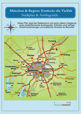 Munich and Region City Map