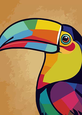 Colorful Toucan Portrait