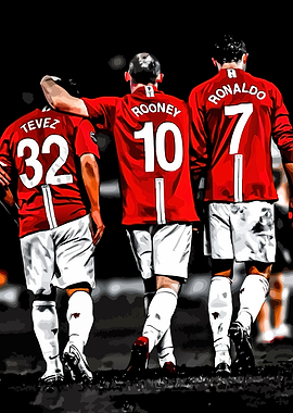 Tevez, Rooney, Ronaldo