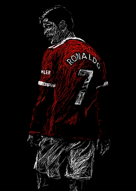 Cristiano Ronaldo Sketch Art