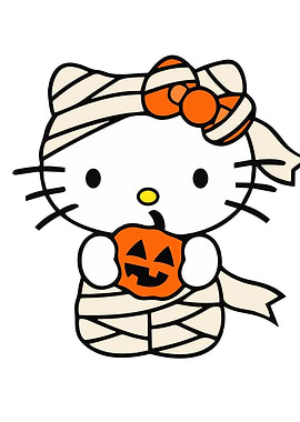 Hello Kitty Mummy with Pumpkin