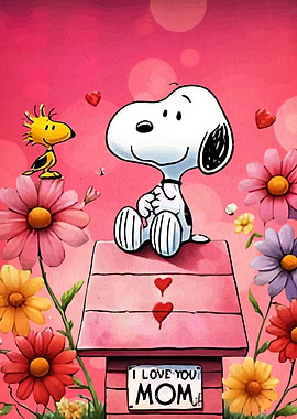 Snoopy and Woodstock: I Love You Mom