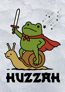 Frog Knight Riding Snail Huzzah