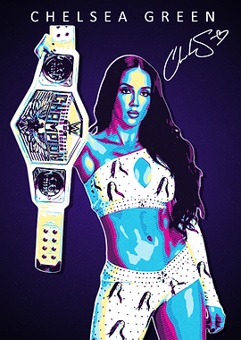 Chelsea Green Champion Pop Art Portrait