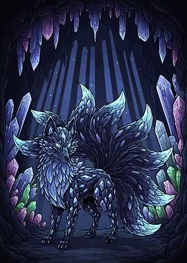 Crystal Fox in Cave