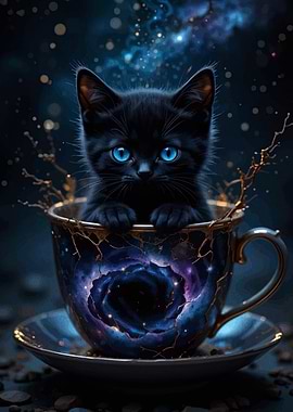 Cosmic Kitten in a Cup