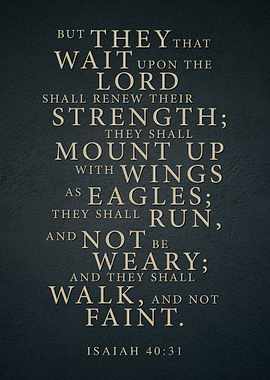 Isaiah 40:31 Scripture Art