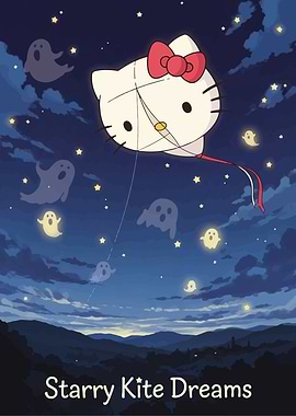Hello Kitty Kite Starry Night