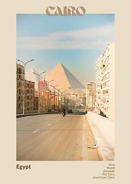 Cairo, Egypt: Pyramids and Cityscape