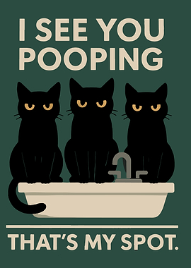 Cats on Sink: Funny Bathroom Humor